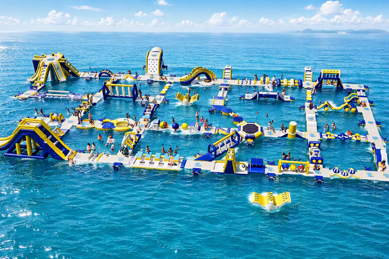 海上アスレチック「AQuaLooP(アクアループ)」和歌山県白良浜