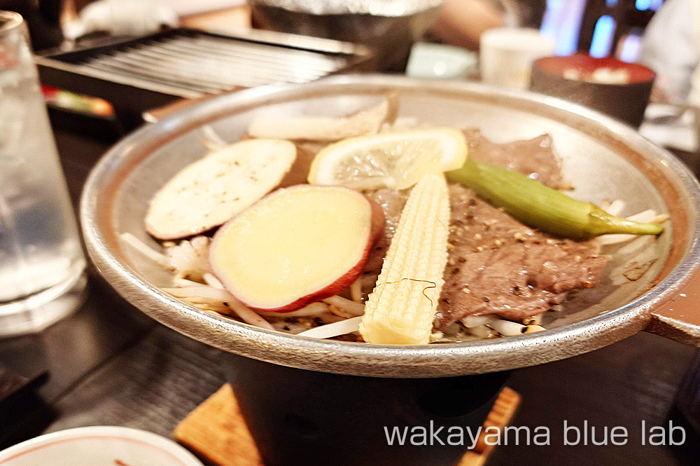 夢乃井 子ども夕食 陶板焼き